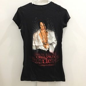 Criss Angel tee shirt size small band tee